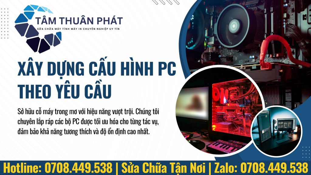 Dịch vụ Build PC Theo Yêu Cầu Uy Tín tại Thủ Đức - Vi Tính Tâm Thuận Phát